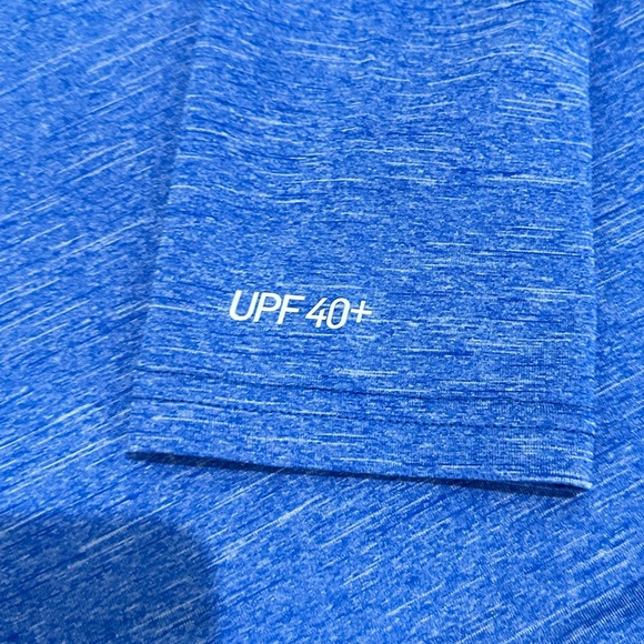 Nike Swim Dri-Fit Men’s Long Sleeve Shirt Heather Royal Blue Size S - Picture 4 of 6